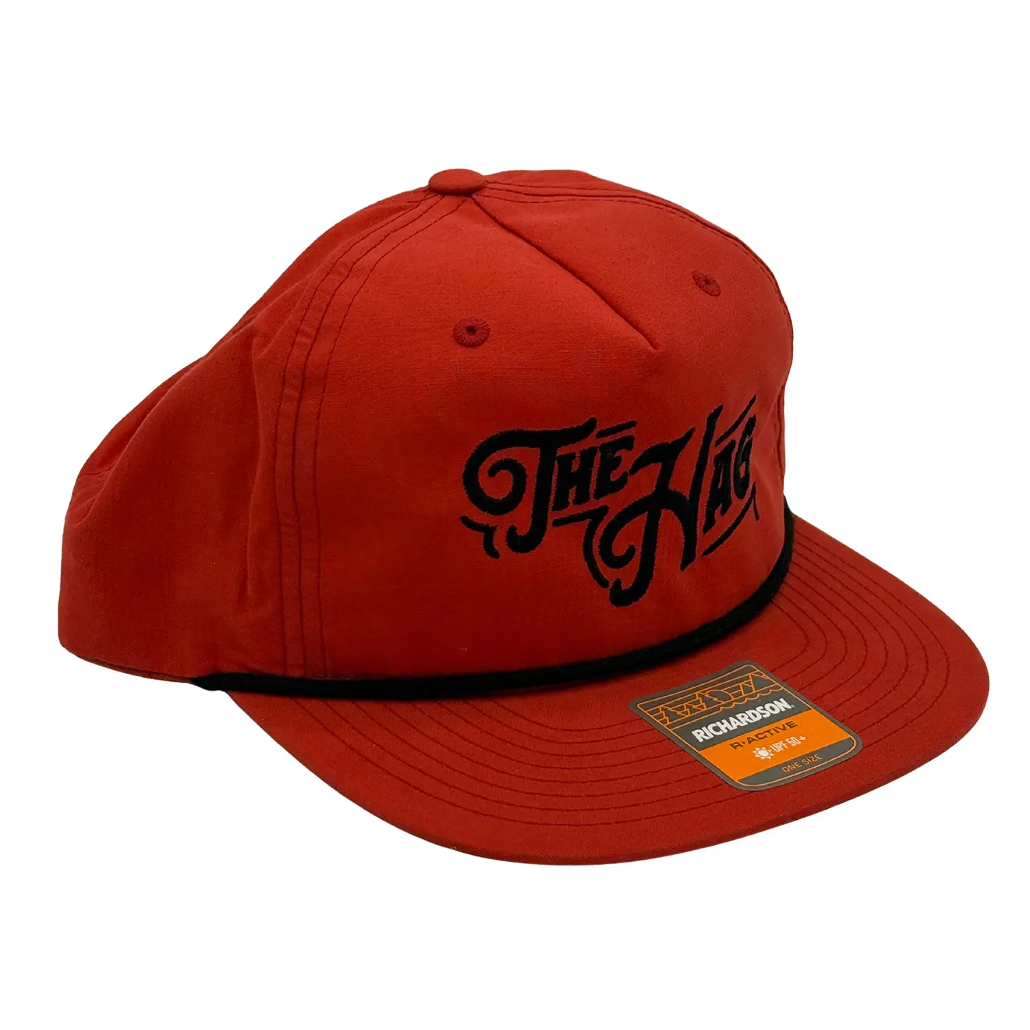 The Hag Embroidered Flat Bill Hat - TikTok Shop
