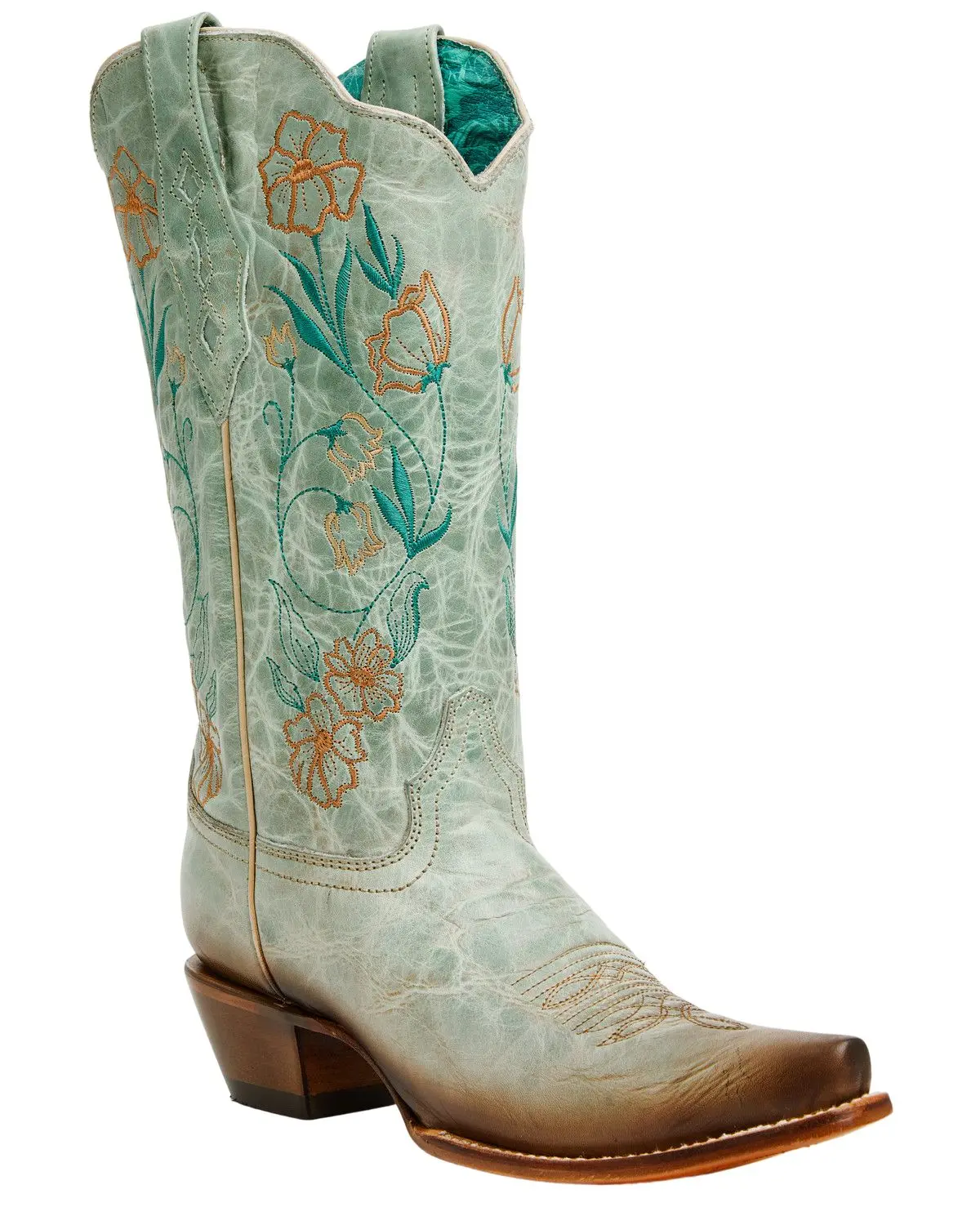 Corral Women's Women'S Floral Embroidered Tall Western Boot Snit Toe - Z5488