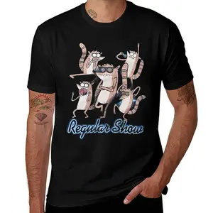 Regular Show Trash Boat Cartoon  Mens T Shirts Cotton Short Sleeve  Crew Neck Tees Casual Shirt  tee white Grunge Graphic Album funny cat meme  Retro Washed Vintage Heart Hands T-Shirt beverage humor Eat Sleep Goon Repeat stoner gift Silly Sleepy Rifle