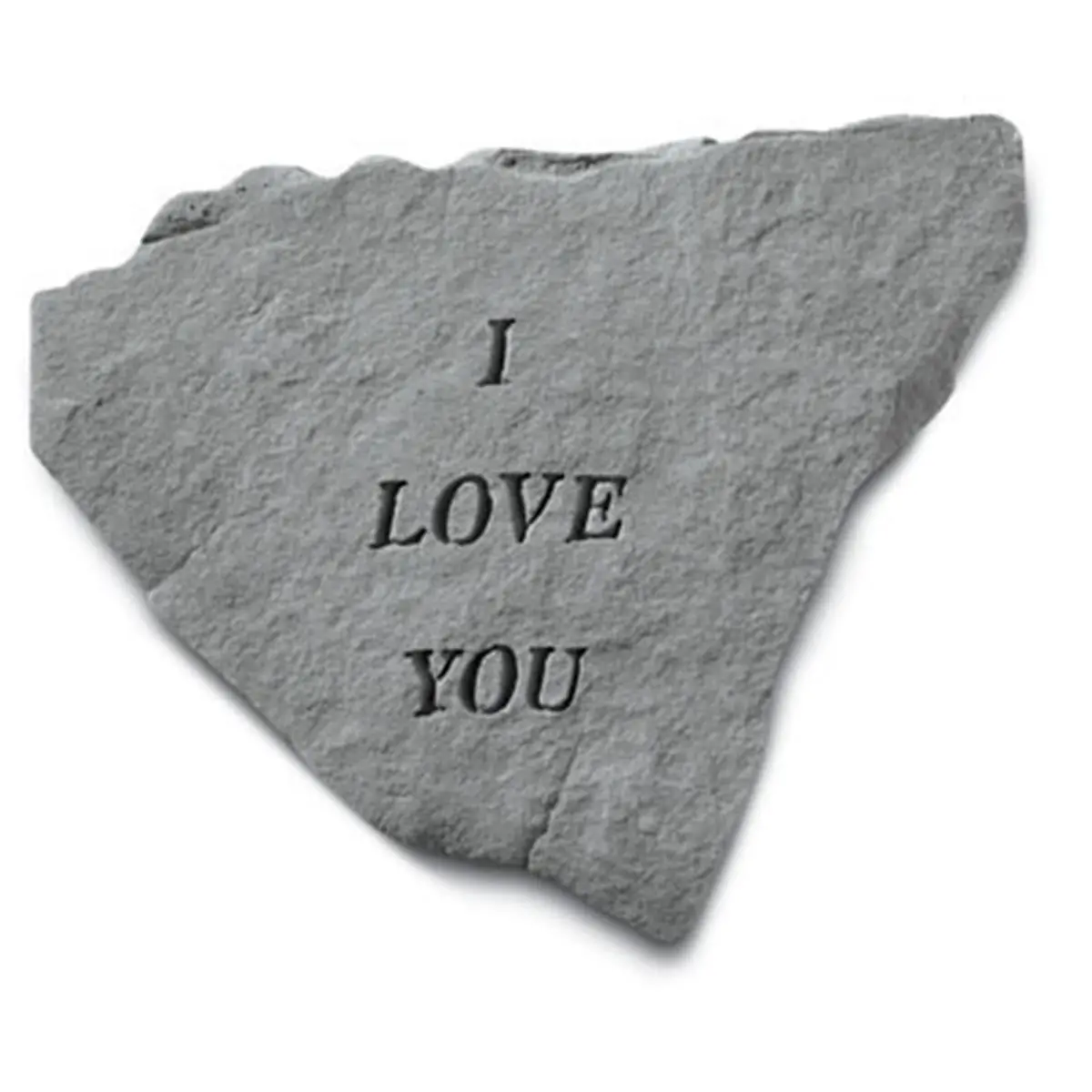 Kay Berry Inc. Engraved "I Love You" Weatherproof Garden Statue & Sculpture, 11.75in x 14.25in, Built-In Hangar, Suitable for Fence Display, Garden Statues & Sculptures