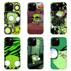 Invad3r Zim GIR Phone Case|Y2K Aesthetic Protective Cover  For iPhone 17 Pro Max 16 15 14 13 12 11 for Samsung S21 S22 S23 S24 S25 Phone Case|Tough Phone Case|gift for him for her|Best Gift