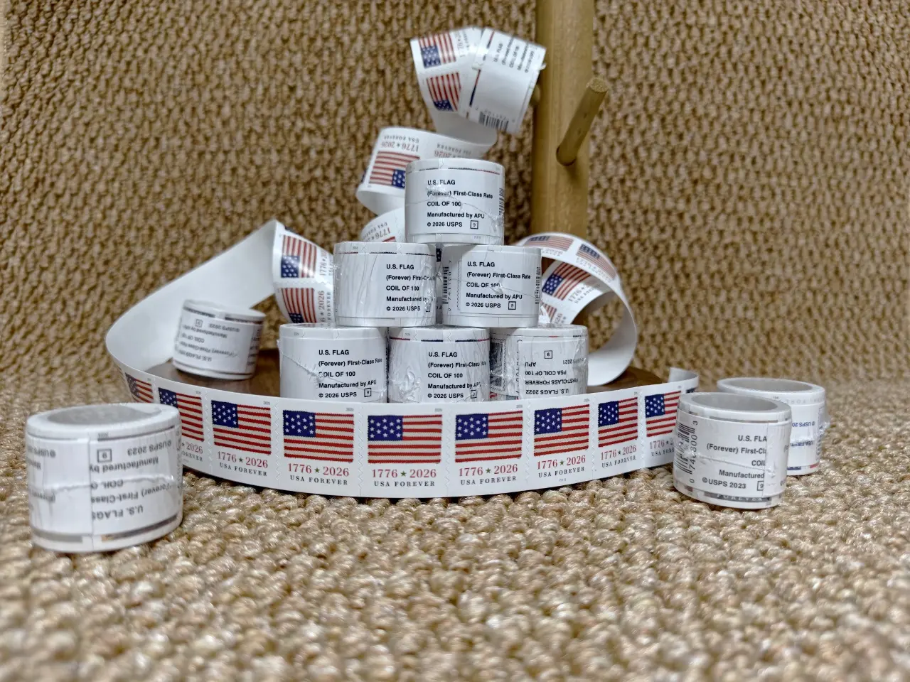 2025 2026 1Roll 100Pcs Waterproof PVC Label Stickers forever for Irregular Surface Marking