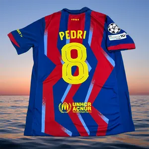 2025 2026 Barcelona Home 8# Pedri Short Sleeve Soccer Jersey
