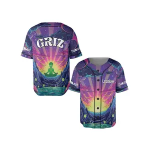 Griz Baseball Jersey, Alient Rave Shirt, Chill EDM Festival Outfit