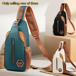 HomeDailyEss Waist Bag - Men's and Women's Sports Bag - Single Shoulder Bag - Wear-resistant Korean-style Fashion Bag - Outdoor Leisure Chest Bag - Large Capacity Multi-functional Casual, Versatile Sports Crossbody Bag - Convenient Women's Chest Bag