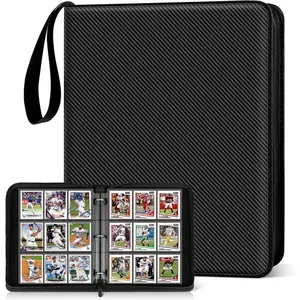 Trading Card Binder, 9 Pocket Card Binder with Sleeves 720 Double Sided Pocket Sports Card Binder, Premium Card Binders Compatible with MTG, TCG, Baseball Cards, and Football Cards