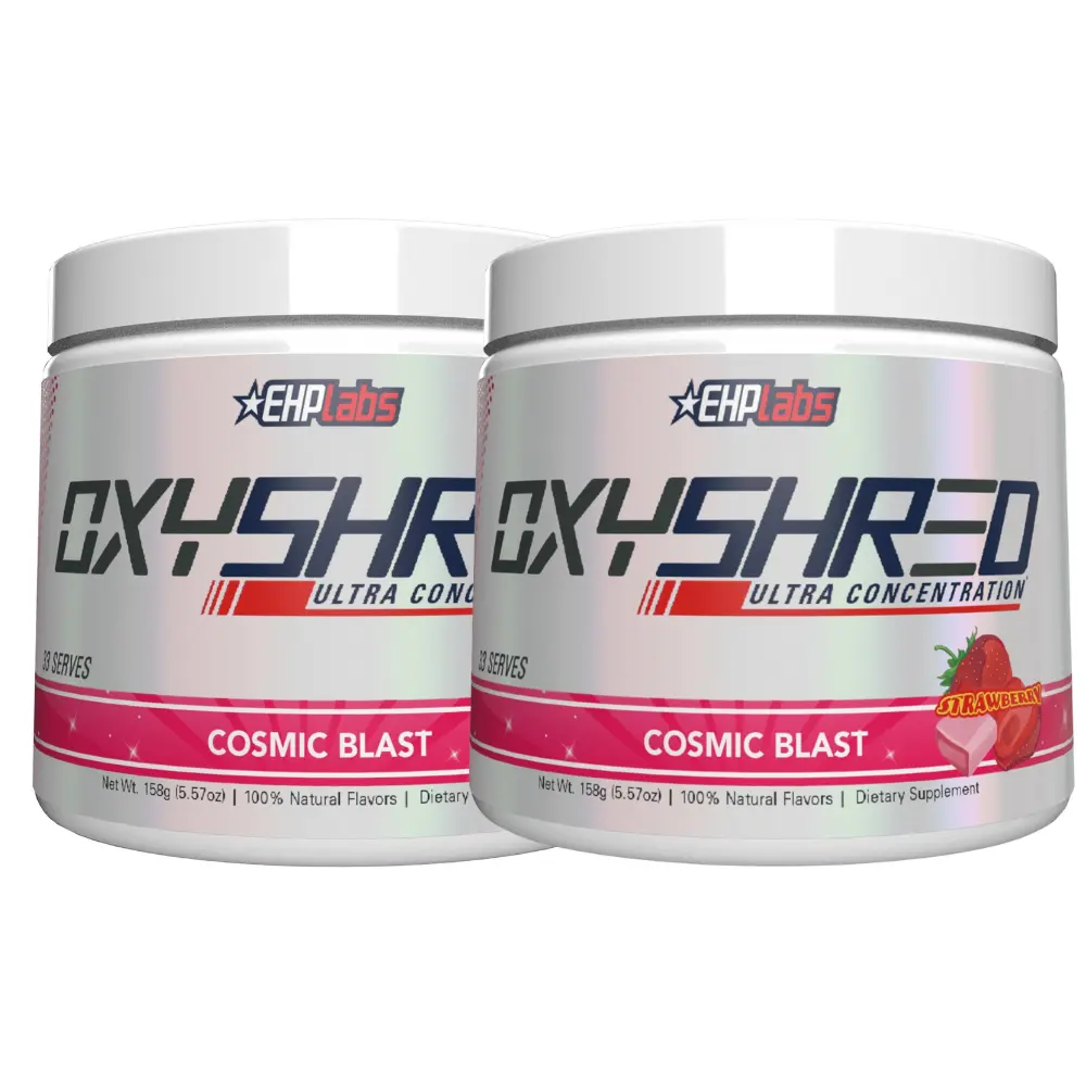 OxyShred Ultra Twin Pack Pre Workout Gym Supplements - 2x Energy Powder, Sugar-Free, Focus Support, Stock Up & Save, Best Value Daily Performance Bundle (Fitness Dietary, Nutrition, Workout Options), Workout Supplements