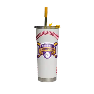 LSU National Champions 2025 Baseball Straw Tumbler