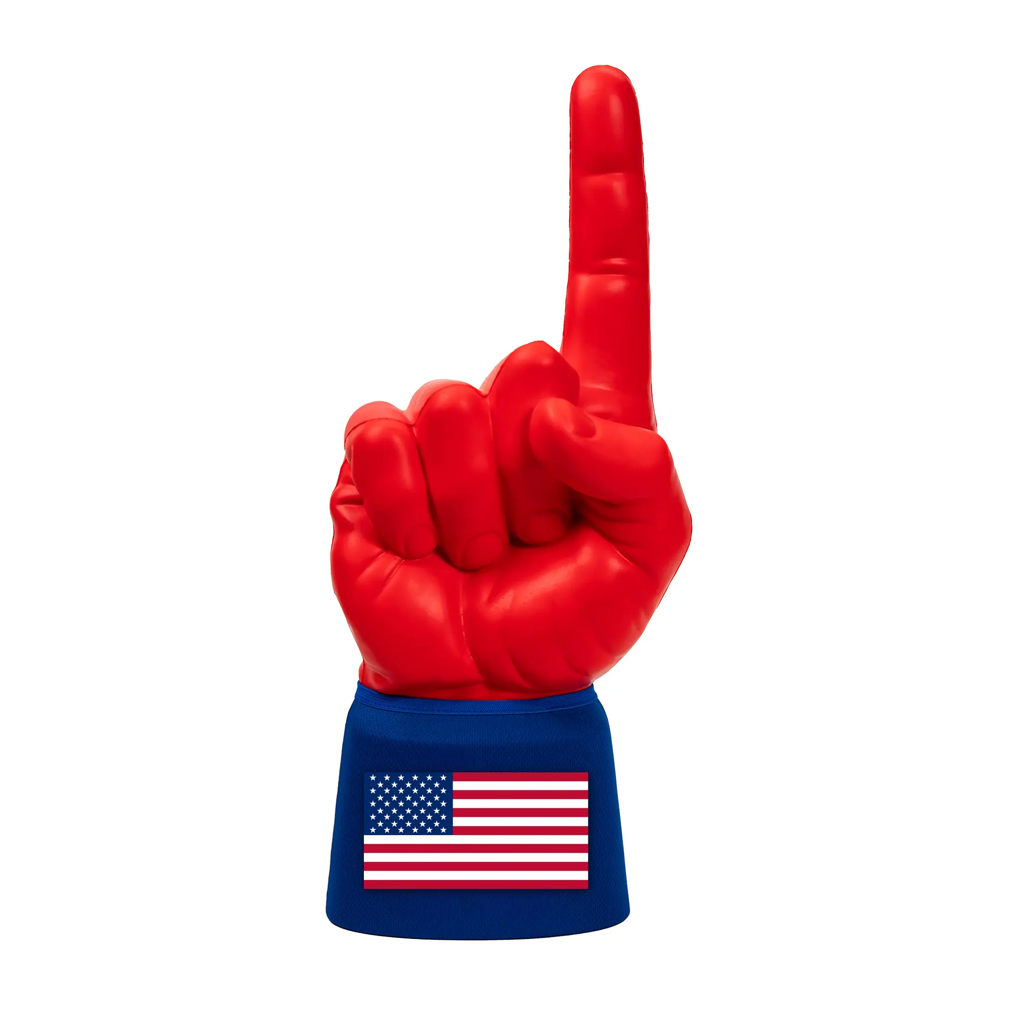 United States RadHand Foam Finger - Bright Red & Royal Blue