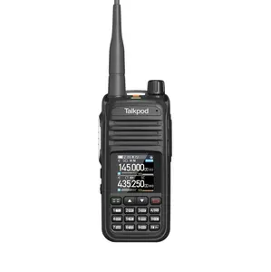 Talkpod A36Plus MAX Amateur Radio 999 Channel, 8W, 3200mAh 7-Band Receive With AM AIR VHF UHF Audio HAM Walkie Talkie (Black 1pcs)