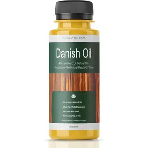 Pure Linseed Oil Wood Finish & Sealer - Linseed Oil for Wood Finishing - Wood Oil - Ideal for Furniture, Butcher Blocks, Salad Bowls, & More - Restore & Protect, Fast Curing - 5.3 oz