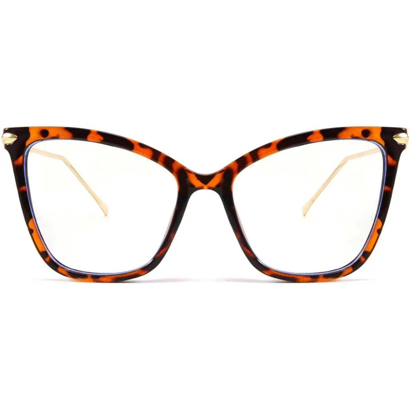 FEISEDY Oversized Cat Eye Glasses Frame Blue Light Blocking Eyewear for Women B2589