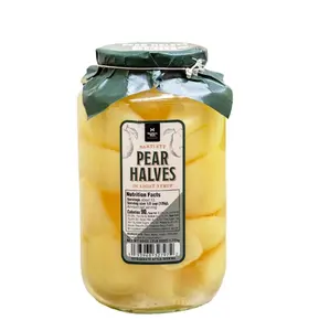 Member's Mark Pear Halves In Light Syrup 60 oz Fresh Summer Grown Pears in convenient glass jar packaging
