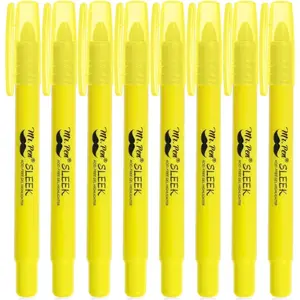 Yellow Gel Highlighter, 8 Pack, Twist-Up Bible Highlighters No Bleed Through, Fast Drying, Odor-Free Gel Highlighter for Bible Study, Journaling, School & Office Use