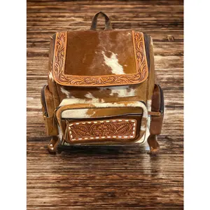 The Saddleback Cowhide Backpack