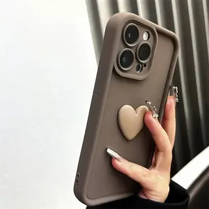 Heart Pattern Phone Case, Anti-drop Camera Lens Protector Cellphone Protective Case, Total Protective Shockproof Mobile Phone Cover for iPhone 11 12 13 14 15 16 Pro Max