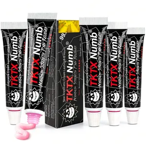 4 Pack - TKTX Tattoo External Cream - 99.9% Limited Edition Very Strong Tattoo Numbing Cream, Relief Cream for Tattoos, Waxing, Microneedling (10g-Black).