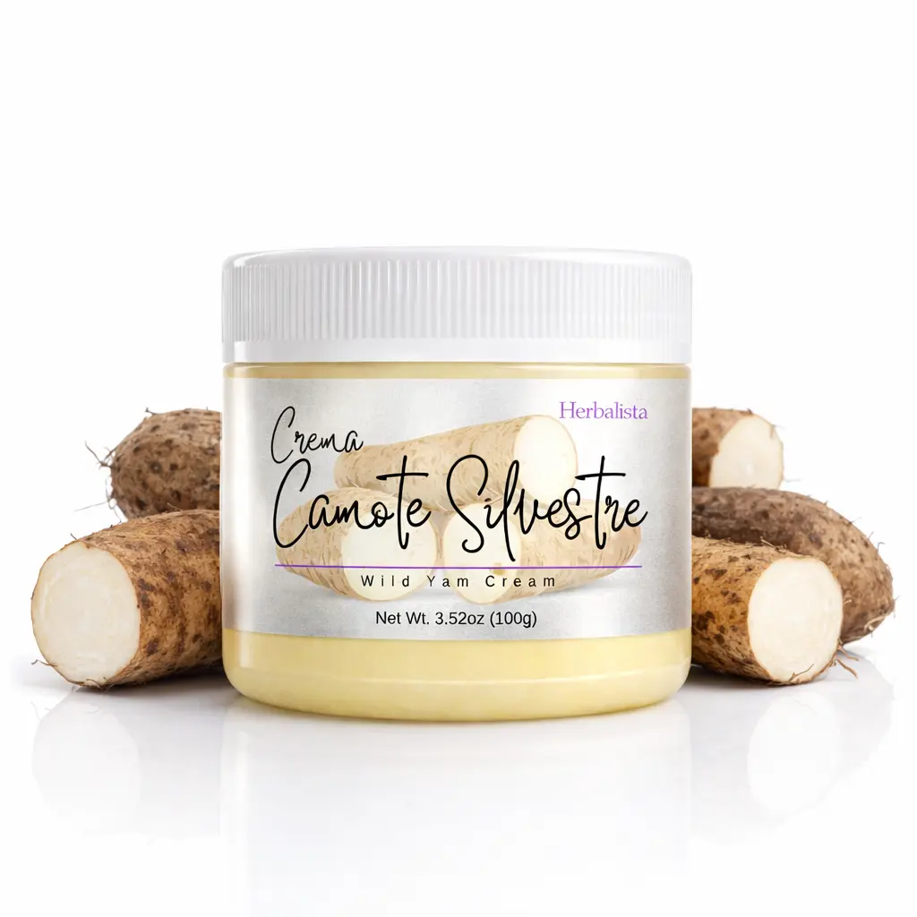 Herbalista Wild Yam Cosmetic Cream (3.52oz/100g) - Daily Silky Face & Neck Moisturizer with Botanical Extracts, Lightweight Non-Greasy Formula for Hydrating, Radiant-Looking Skin, All Skin, Lightweight Cream