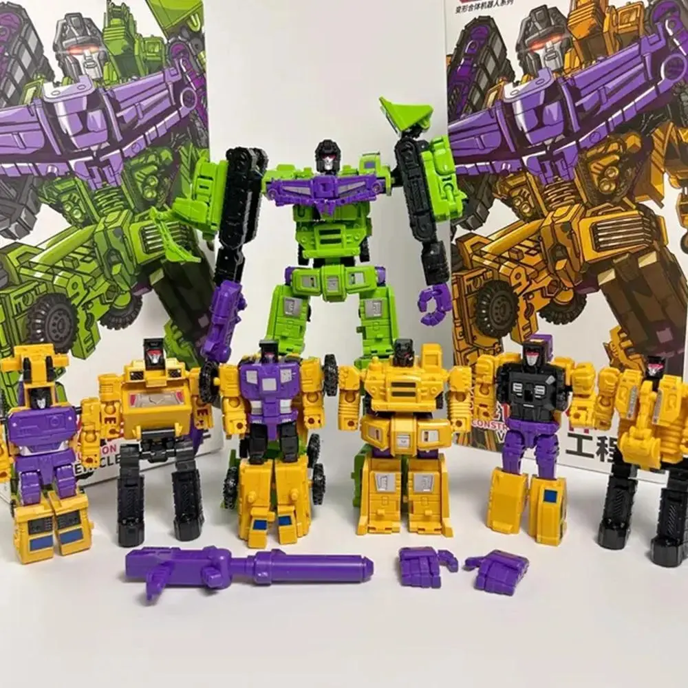 6 in 1 MINI Devastator Transformation Model MINI Devastator 22CM Action Figure Robot Plastic Toys BEST Gift Child Kid New