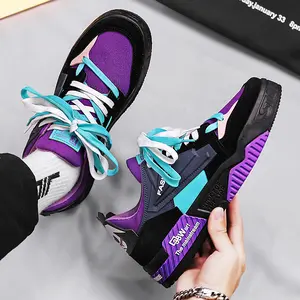 Men's new thick-soled shock-absorbing dad shoes mesh breathable   youth casual versatile trendy shoes suitable for men's outdoor activities