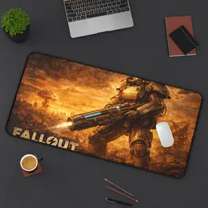Fallout T-60 Power Armor Desk Mat | Mushroom Cloud Gaming Deskpad