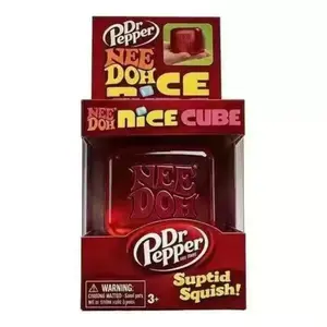 NeeDoh Nice Cube - Satisfying Cube Squeeze Toy - Soft Squeeze Toy in Assorted Colors - Fun for Ages 3 and Up Soft Squishy, Cute Anxiety Relief Fidget Toy, with Jelly Squish,Soft Squeeze Decompression Dumplings for Adults
