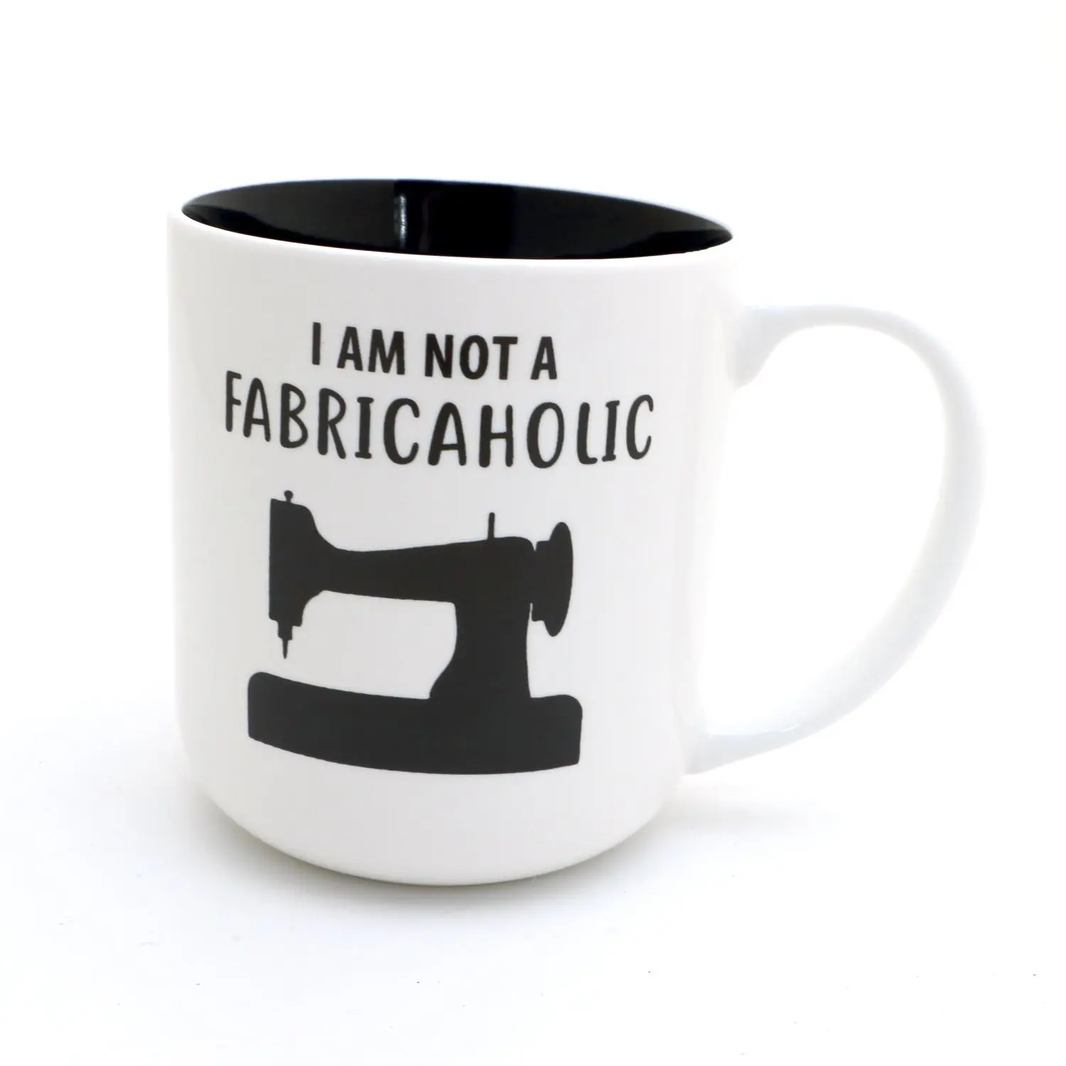 Fabricaholic mug, sewing mug, quilting mug, fabric lover
