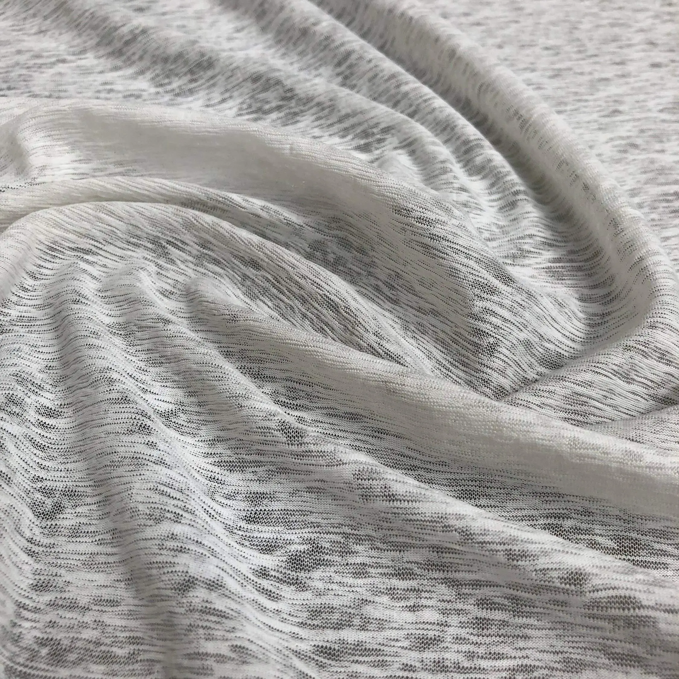 60" 100% Cotton Slub 5 OZ Optic White Jersey Knit Fabric by The Yard