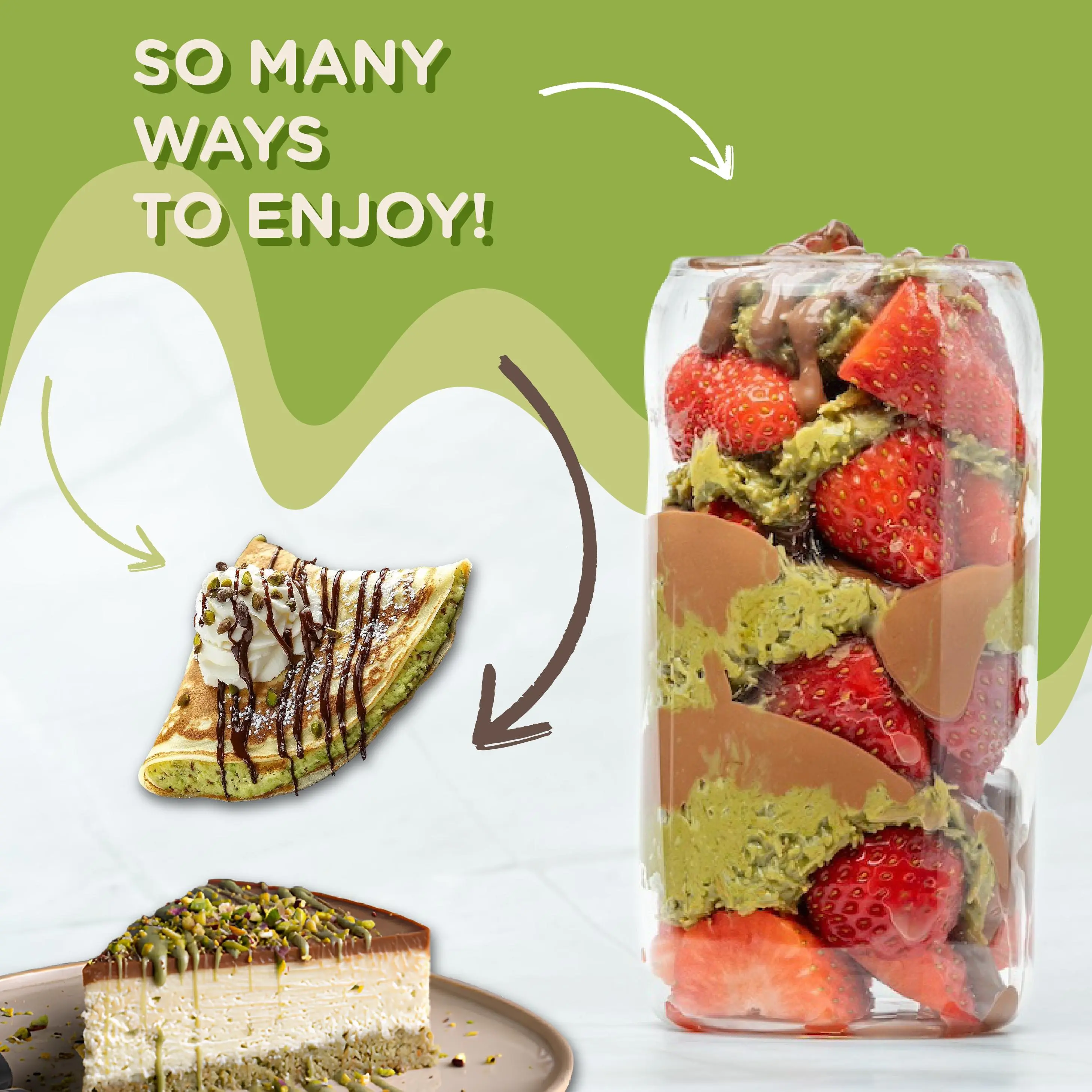 EATALIAN by AMZ BETTER Pistachio Cream with Kataifi, 7oz/200 gr