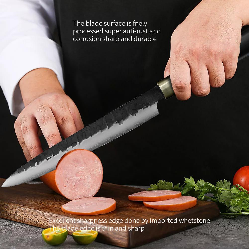 Yanagiba Japanese Sushi Knife, For Sushi & Sashimi Prep, Hand-Forged VG10 Blade, Flat Grind Precision, Ebony or Olive Wood Handle – Pro Chef & Collector Gift for Sushi Prep | Kajiya Asakusa 9 Inch