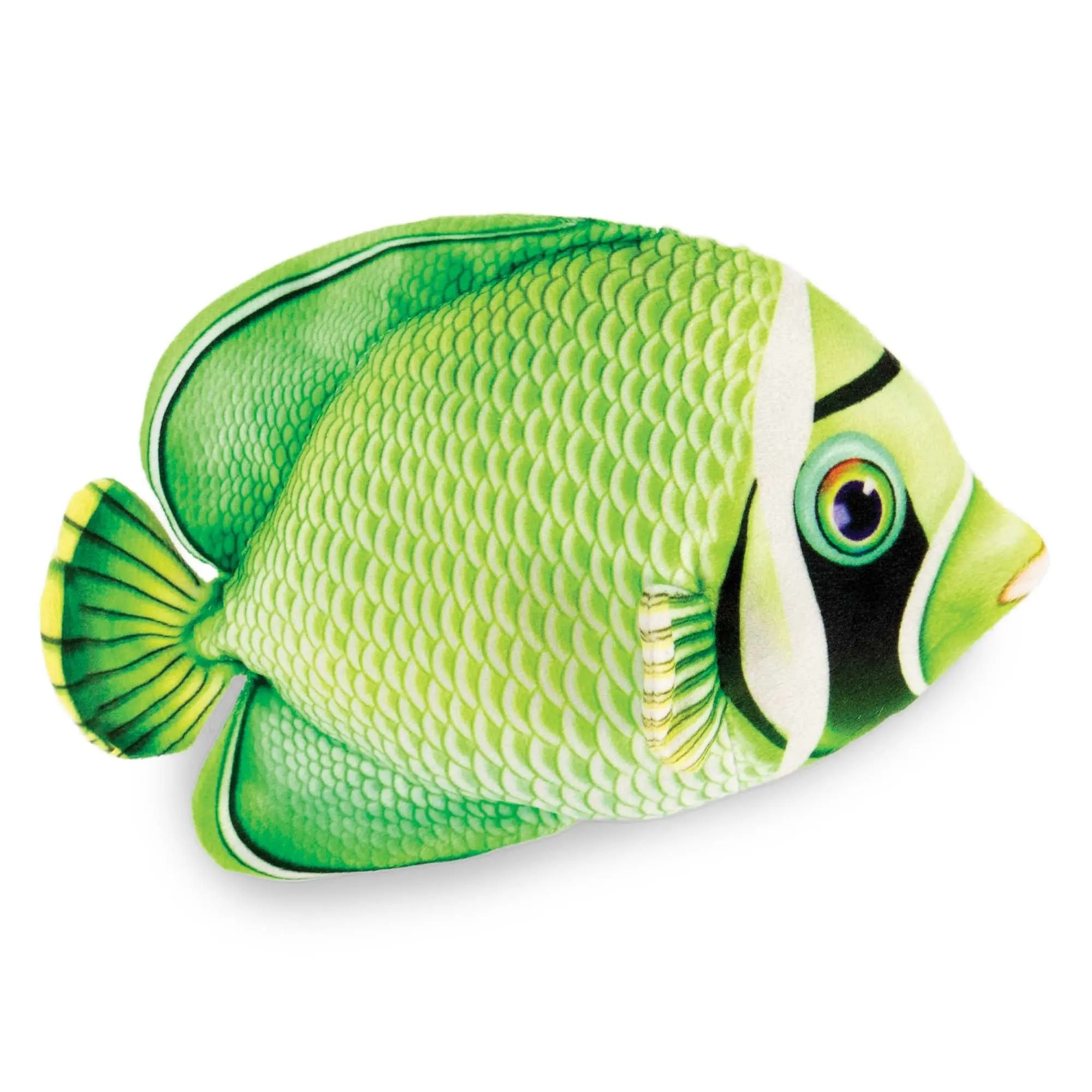 Real Planet™ Green Butterfly Fish Realistic Plush Stuffed Animal