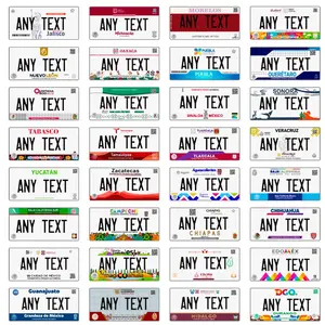 Mexico State Themed Personalized Car Plates Mexico State Themed Personalized Car Plates