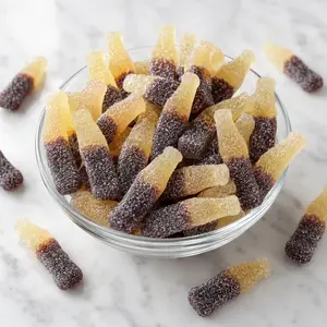 Cola Flavor 2" Bottle Sour Gummy Candy | 16 oz (1 LB) Bag of Gummies | Soft & Chewy | Bulk Candy
