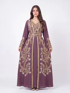 Flowers Kuftan  - Women’s Embroidered Dress, Perfect for Eid Dress, Ramadan, Gifts for Her, Abaya, Eid Dresses 2026