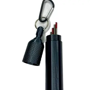 Tungsten Electrode Storage Container - Tungsten Saver - Argon Bottle - Welding Accessories - Tig Welding Tungsten Holder - Made In USA! "Half Length Tungsten" with clip!