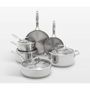 Valencia Pro Stainless Steel Uncoated 10-piece cookware set READ DESCRIPTION!!!