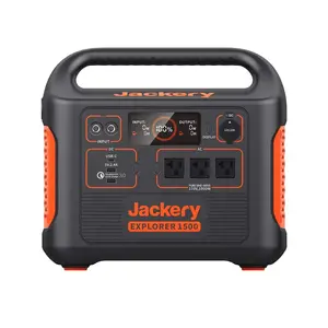 Jackery Explorer 1500 Portable Power Station with USB-C & AC Outputs 1500W Capacity for Outdoor Adventures