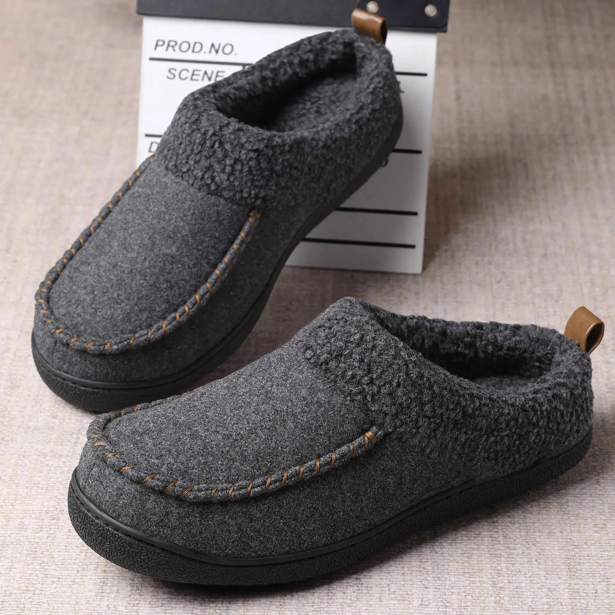Men's Fur House Slippers - Warm Fuzzy Moccasin Clog Slides, Slip-On TPR Winter Comfy Indoor Shoes - TikTok Shop Men's Fur House Slippers - Warm Fuzzy Moccasin Clog Slides, Slip-On TPR Winter Comfy Indoor Shoes - TikTok Shop