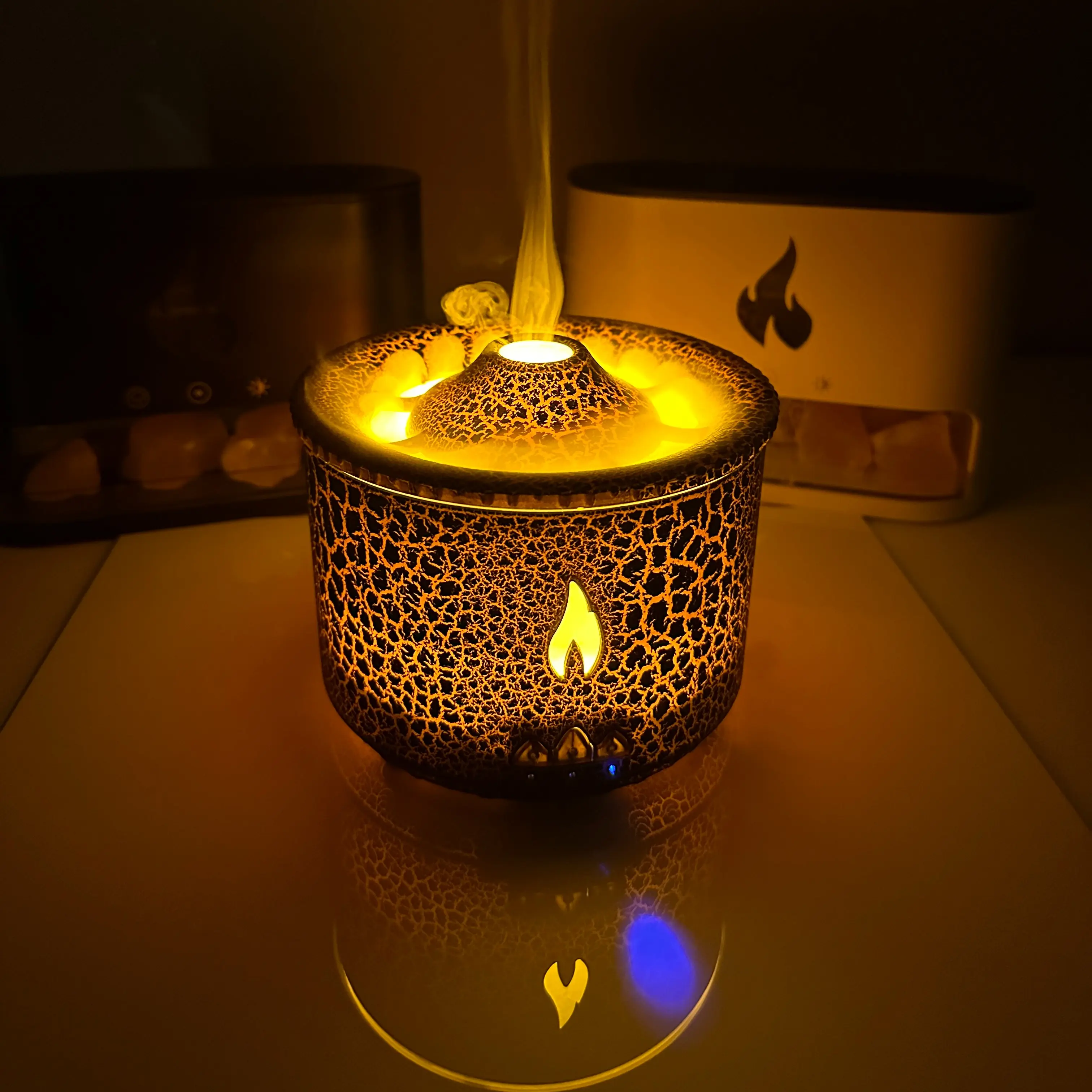Volcano Humidifier Quiet Flame Diffuser Volcano Humidifier Quiet Flame Diffuser