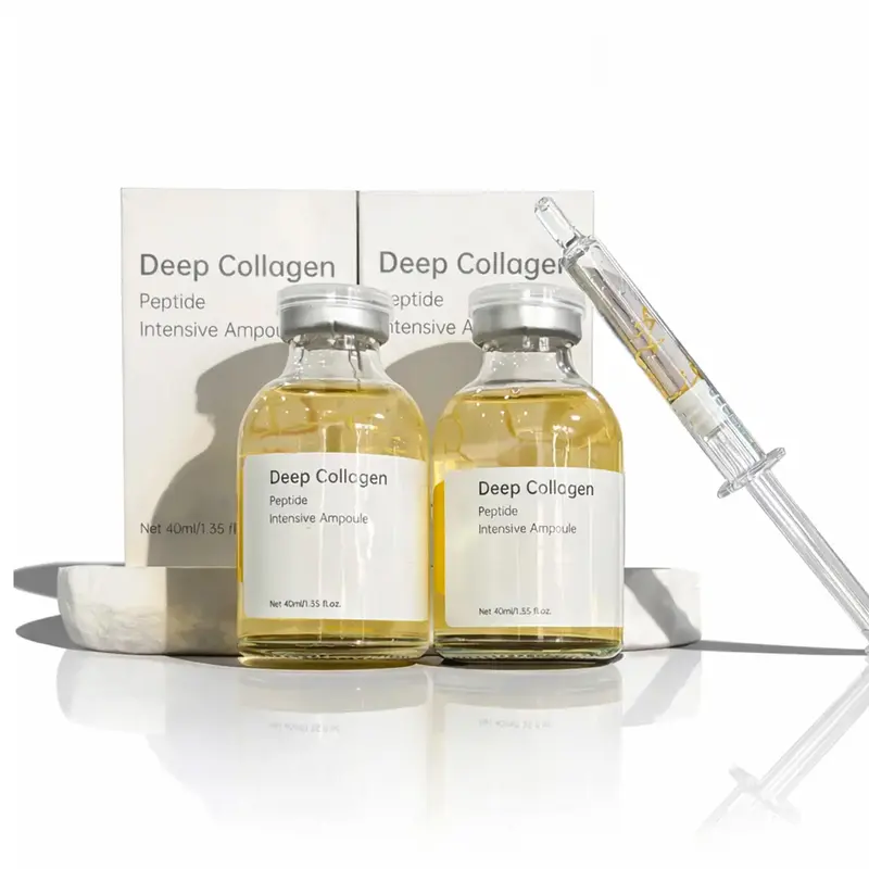 Women's 2-Pack Silk-Smooth Peptide Serum - 40ml Deep Collagen Anti-Aging Ampoule, Alcohol-Free, Ammonia-Free, Nontoxic, Deep Wrinkle Care, Fresh Elastic Firming Facelift Effect Skincare Gift (Collagen Ampoule Serums & Essences)