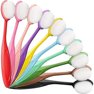 10 PCS Ink Blending Brushes for Card Making Supplies, Color Coded Handles Blender Brushes for Stamping Scrapbooking Stencil Brush, Craft Blending Brush, Distress Ink Blending Tool