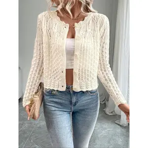 Women’s cardigan, casual long-sleeve cardigan for spring and fall, women’s knitwear for daily wear, tops, womenswear