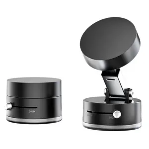 ANIRUN Vacuum Magnetic Universal Smartphone Holder - 360° Rotatable, Strong Suction Cup, Foldable Car Phone Mount for Mirror, Dashboard, Hands-Free Accessories for Car (Fits iPhone 12-16, Android Devices)