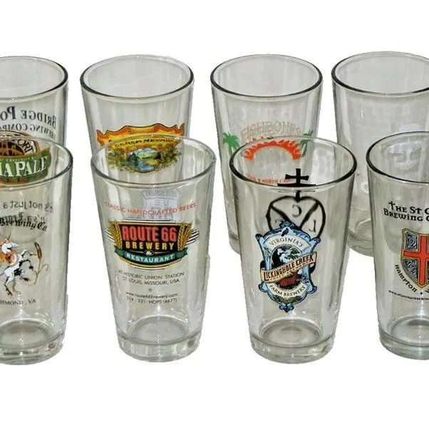 Handy Casual Beer Pint Cup Set - 2-Piece, Includes Opener, Kitchenware Drinkware Tumblers