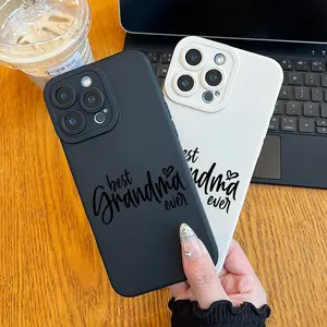 A phone case with the "Best Grandma Ever" design, TPU shockproof full protection case, suitable for iPhone 17/16/15/14/13/12/11 PRO MAX PLUS AIR E XS and PROMAX MINI, an ideal gift for friends and family, MS1843