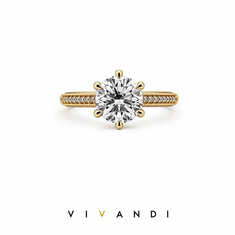 Vivandi Classic Solitaire Ring