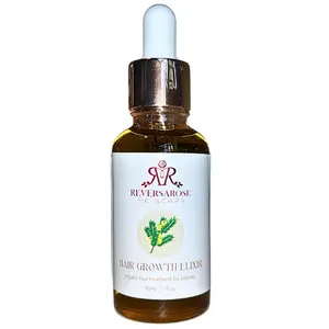 ReVersaRose Organic Hair Growth Elixir - Herbal Hair Growth Oil Treatment with Rosemary for Healthy Scalp and Hair Growth - Vegan Haircare