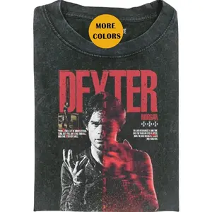 Dexter Vintage Shirt - Funny Dexter Meme Shirt, Morgan Graphic 90s Tee, Bay Harbor Butcher Shirt, Trending T-shirt for Men & Women
