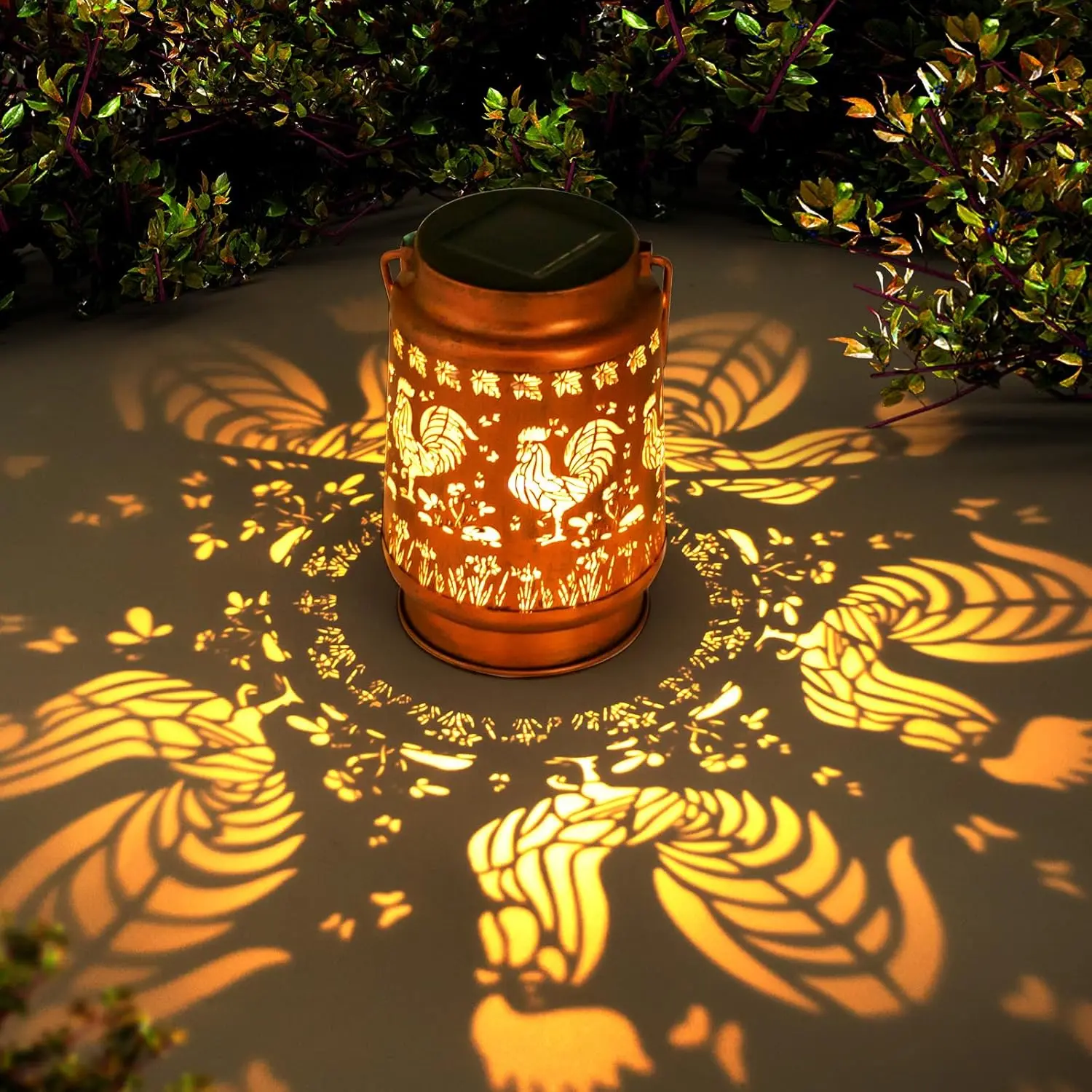 Chicken Gifts for Women, Mom, Grandma, Birthday, Retirement, Thanksgiving,Rooster Decorative Waterproof Hanging Solar Lanterns Outdoor Garden Decor LED for Yard, Patio, Lawn, Landscape, Backyard