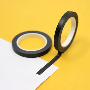 05mm Solid Extra Thin Black Washi